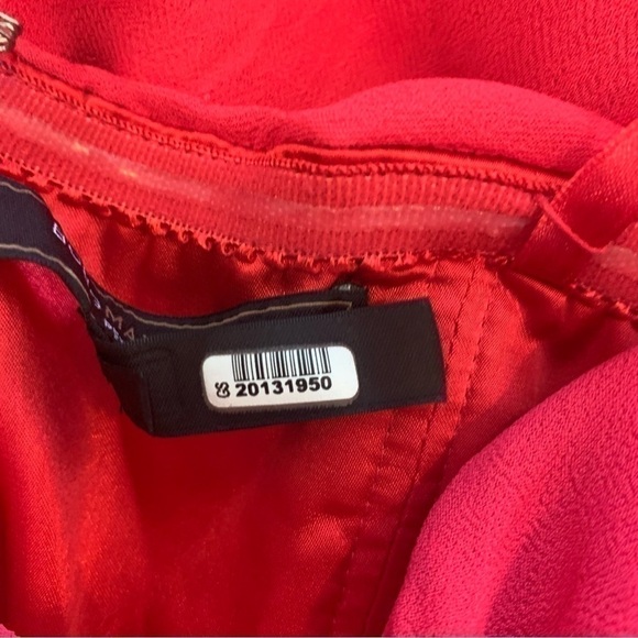 Women’s BCBGMaxAzria Ruffled Tiered One-Shoulder Mini Dress - Picture 4 of 6